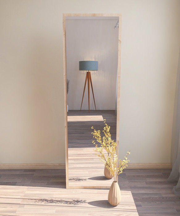 Hanah Home Espejo de Pie 50x160 cm MDF Natural